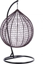 Підвісне Садове Крісло-Кокон Коричневий Velaco ITAKA-BR без Подушки - Стильний Вибір - Зображення 3