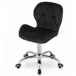 Обертовий стілець Lugano чорний (хромована основа): Комфорт і стиль для вашого офісу та дому - Зображення 4