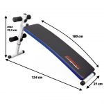 Похила тренувальна лава Neo-sport НС-05 синій з чорним для комфортних та результативних тренувань - Зображення 2