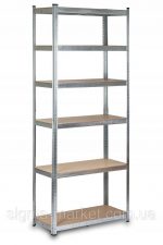 Металевий стелаж Thomas 222 x 90 x 40 см на 6 полиць 900 кг KLT20-6