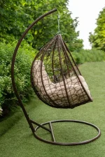 Підвісне крісло-кокон Еко Преміум Коричневе: Стильний комфорт для вашого інтер'єру