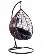 Підвисне садове крісло кокон Velaco ITAKA-BR-OKR-BL: комфорт та стиль у вашому саду