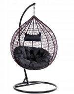 Підвисне садове крісло кокон Velaco ITAKA-BR-OKR-BL: комфорт та стиль у вашому саду - Зображення 2