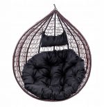 Підвисне садове крісло кокон Velaco ITAKA-BR-OKR-BL: комфорт та стиль у вашому саду - Зображення 4