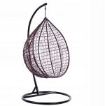 Підвисне садове крісло кокон Velaco ITAKA-BR-OKR-BL: комфорт та стиль у вашому саду - Зображення 6