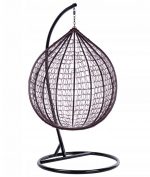 Підвисне садове крісло кокон Velaco ITAKA-BR-OKR-BL: комфорт та стиль у вашому саду - Зображення 7
