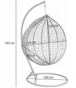 Окремо стоячий підвісний стілець Gordon 108 см 150 кг - Ідеальний комфорт і стиль для вашого простору - Зображення 6
