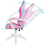 Ігрове крісло RGB + BT з колонками WS8151 Pink - Зображення 3