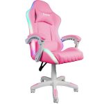 Ігрове крісло RGB + BT з колонками WS8151 Pink - Зображення 4