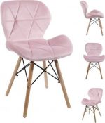 Крісло MUFART ELVA 3404 світло-рожевий оксамит
