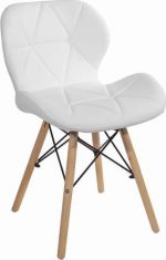 Крісло MUFART ELVA 3326 екошкіра біле Для стильного інтер'єру