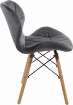 Крісло MUFART ELVA 3373 - Сірий Оксамит для Вашого Стильного Інтер'єру - Зображення 2