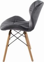Крісло MUFART ELVA 3373 - Сірий Оксамит для Вашого Стильного Інтер'єру - Зображення 3