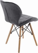 Крісло MUFART ELVA 3373 - Сірий Оксамит для Вашого Стильного Інтер'єру - Зображення 4