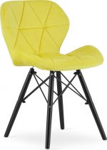 Крісло MUFART ELVA 3747 жовтий оксамит на чорних ніжках