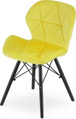 Крісло MUFART ELVA 3747 жовтий оксамит на чорних ніжках - Зображення 5