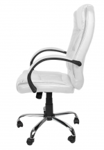 Біле обертове крісло TECK: сучасний дизайн та комфорт для будь-якого інтер'єру - Зображення 3