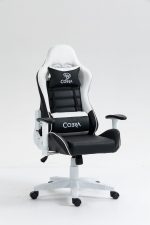 КРІСЛО COBRA Rebel CR202 біло-чорне для геймерів