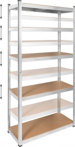 Металевий стелаж 2в1 Rebel 180x90x40 см на 5 полиць 750 кг. - Зображення 2