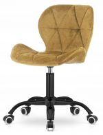 Елегантне обертове крісло Lugano коричневого кольору з чорною основою: ваш оптимальний вибір комфорту та стилю для офісу та дому