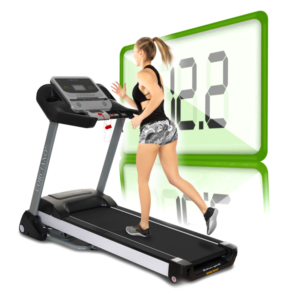 bieznia-elektrycza-grande-skladana-l650s-b-iext166388727 Складна домашня бігова доріжка CORCIANO I-GRANDE 150кг 20км/год L650S Преміум-якість для ефективних тренувань - Зображення 1