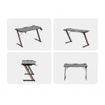 Геймерський стіл RGB ATOS Carbon 120 x 60 - Стиль та функціональність для вашого ігрового простору - Зображення 2