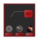 Геймерський стіл RGB ATOS Carbon 120 x 60 - Стиль та функціональність для вашого ігрового простору - Зображення 5