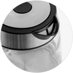 Електрочайник Berdsen BD-704 скляний 1,7 л, чорно-срібний - Зображення 5