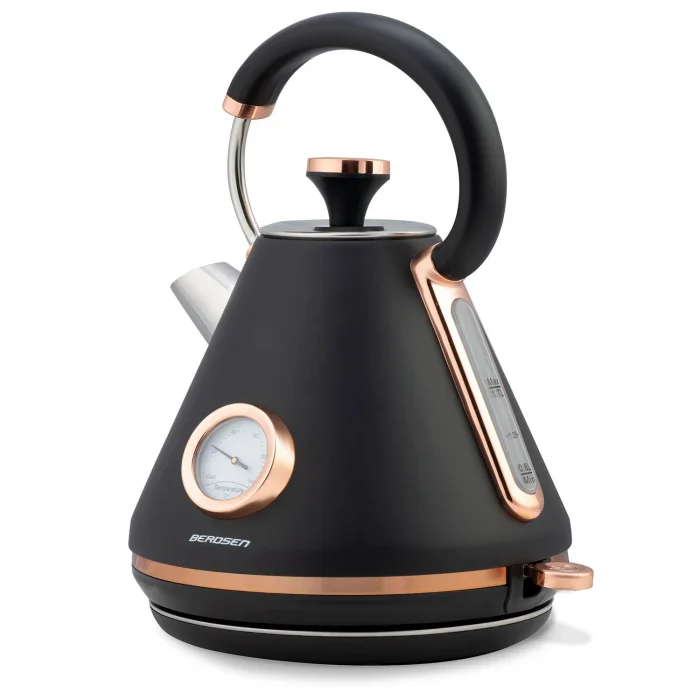 Електрочайник з термометром 1.7L Berdsen BD-701 чорний - Зображення 11