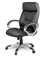 Крісло офісне шкіряне Sofotel EG-223 чорний - Зображення 2