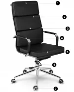 Офісне крісло Sofatel Ryokan, чорне - Зображення 5