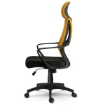 Крісло офісне з мікросіткою Прага - жовте - Зображення 3