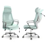 Офісне крісло "Прага" мікросітка - світло-блакитне - Зображення 11