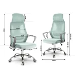 Офісне крісло "Прага" мікросітка - світло-блакитне - Зображення 7