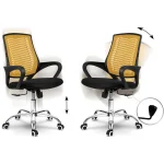 Офісне крісло Sofotel Denar оранжеве з мікросітки - Зображення 13