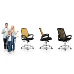 Офісне крісло Sofotel Denar оранжеве з мікросітки - Зображення 14