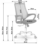 Офісне крісло Sofotel Denar з мікросітки, чорне - Зображення 15