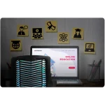 Офісне крісло Sofotel Denar блакитне з мікросітки - Зображення 9