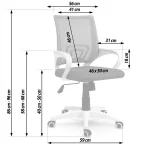 Офісне крісло Sofotel Latok з мікросітки світло-сірий - Зображення 14