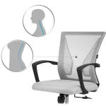 Офісне крісло з мікросітки Sofatel Gontia сіре - Зображення 7