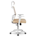 Офісне крісло Sofotel Rotar бежеве з мікросітки - Зображення 5