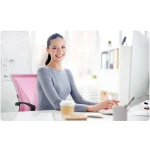 Офісне крісло Sofatel Gontia з мікросітки, рожеве - Зображення 11