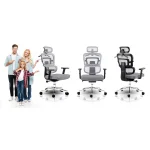 Офісне крісло Sofotel Nicea сіре з мікросітки - Зображення 12