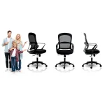 Офісне крісло Sofotel Haga з мікросітки чорне - Зображення 7