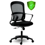 Офісне крісло Sofotel Haga з мікросітки чорне - Зображення 9