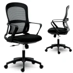 Офісне крісло Sofotel Haga з мікросітки чорне