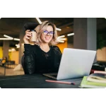 Офісне крісло Sofotel Ryga з мікросітки чорне - Зображення 9