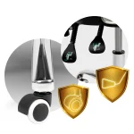 Офісне крісло Sofotel Ryga з мікросітки чорне - Зображення 13