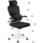 Офісне крісло Sofotel Formax з мікросітки, чорне - Зображення 7