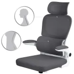 Графітове офісне крісло з мікросітки Sofotel Formax - Зображення 9